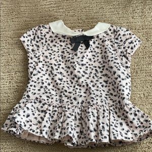 Janie and Jack 12-18 Pink Leopard Shirt